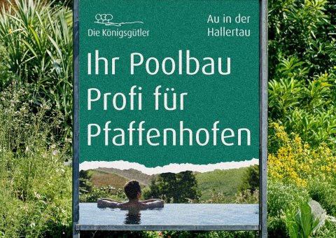 arbeitsbeispiel Werbetafel für die Königsgütler