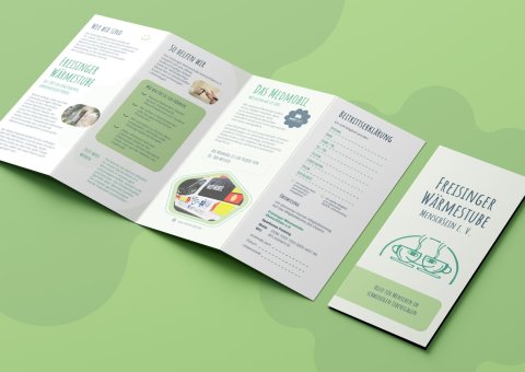 arbeitsbeispiel Flyer für die Freisinger Wärmestube